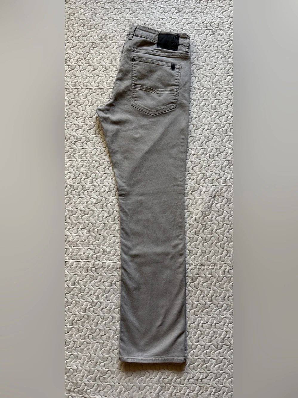 Buffalo David Bitton SAM-X Men’s Straight Fit Stretch Stone Gray Pants 34x34
